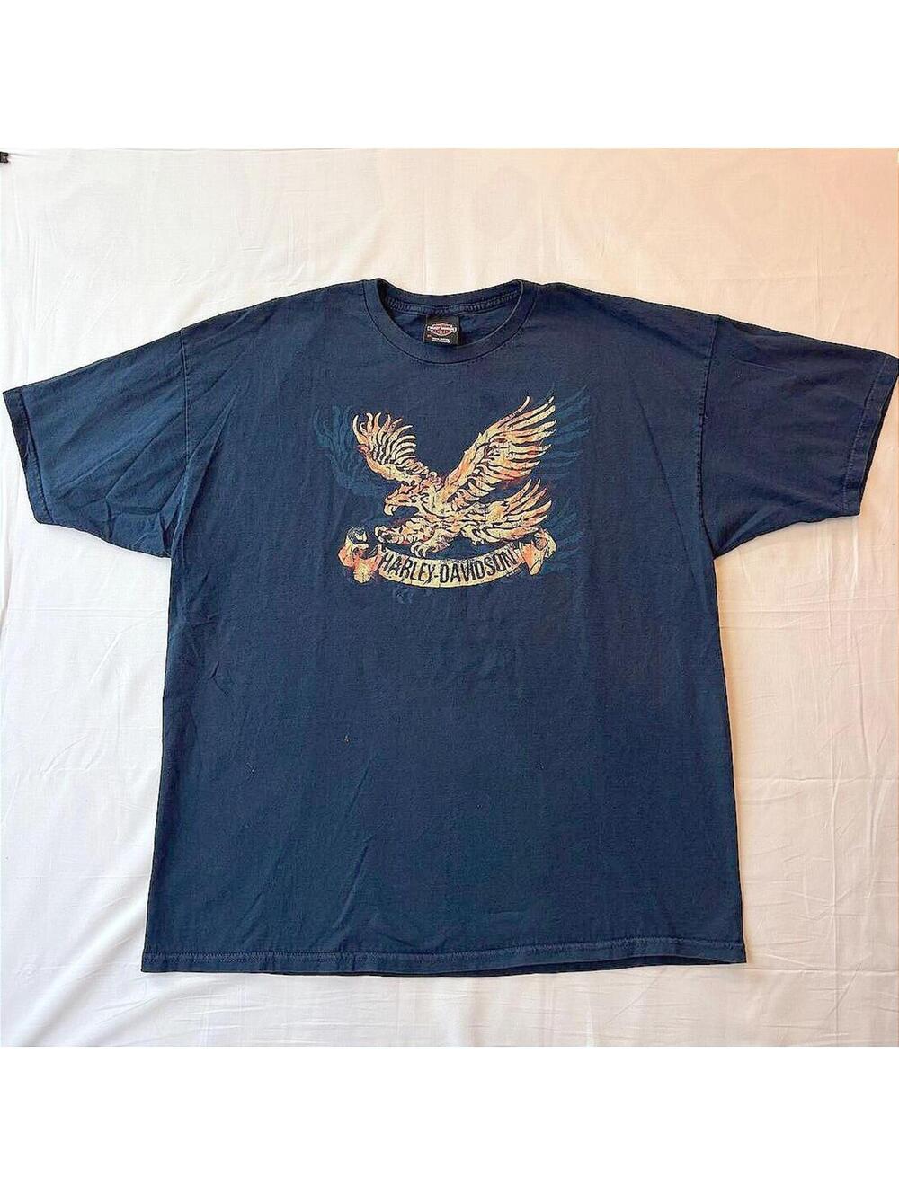 Harley-Davidson Military Sales Overseas Tour Eagle Graphic T-Shirt Black 2011